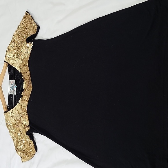 FAITH BEAUTIFUL SEQUIN BLACK DRESS. - Picture 5 of 11